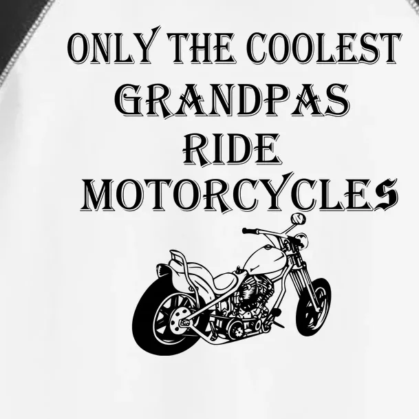 Only The Coolest Grandpas Ride Motorcycles Bike Toddler Fine Jersey T-Shirt