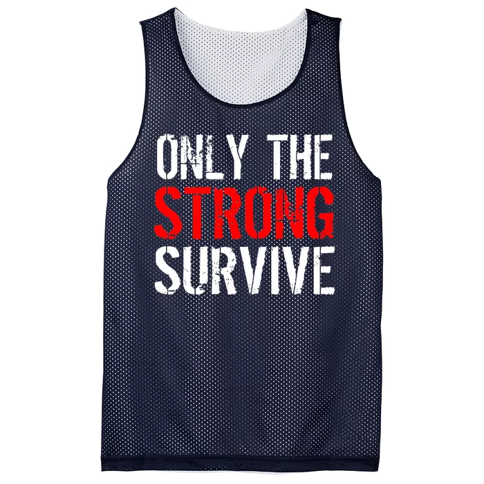 Only The Strong Survive Mesh Reversible Basketball Jersey Tank