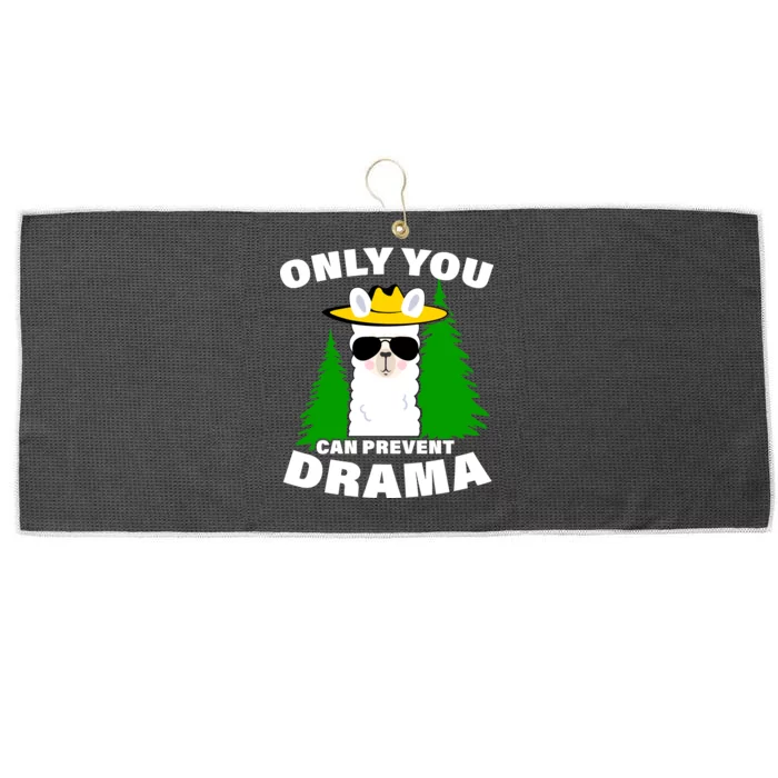 Only You Can Prevent Drama Large Microfiber Waffle Golf Towel