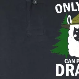 Only You Can Prevent Drama Funny LLama Softstyle Adult Sport Polo