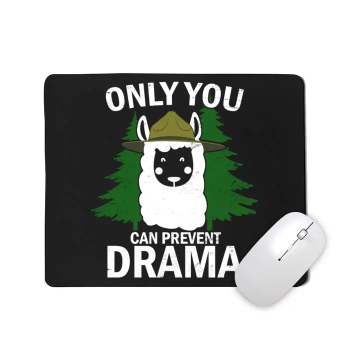 Only You Can Prevent Drama Funny LLama Mousepad