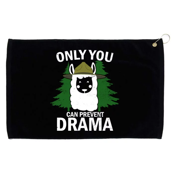 Only You Can Prevent Drama Funny LLama Grommeted Golf Towel