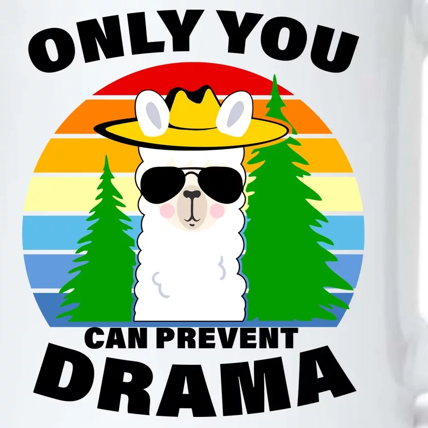 Only You Can Prevent Drama Llama Black Color Changing Mug