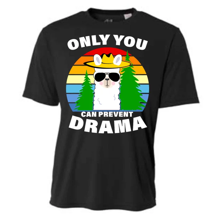 Only You Can Prevent Drama Llama Cooling Performance Crew T-Shirt