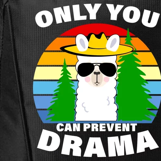 Only You Can Prevent Drama Llama City Backpack