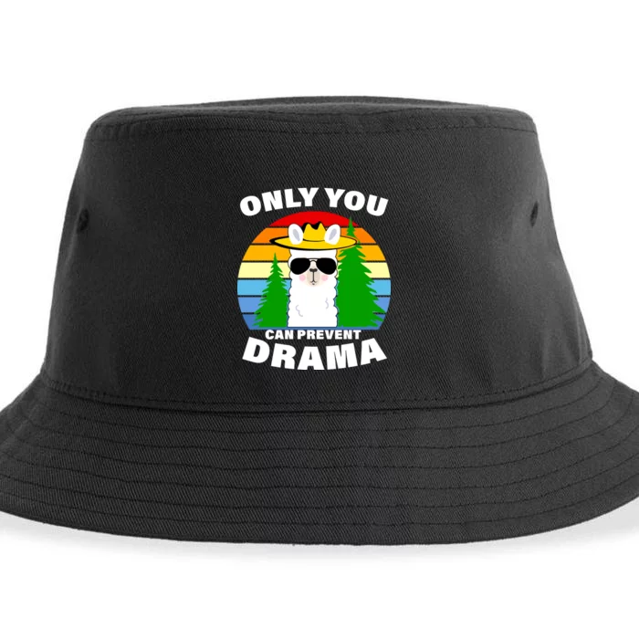 Only You Can Prevent Drama Llama Sustainable Bucket Hat