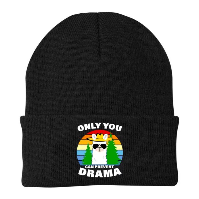 Only You Can Prevent Drama Llama Knit Cap Winter Beanie