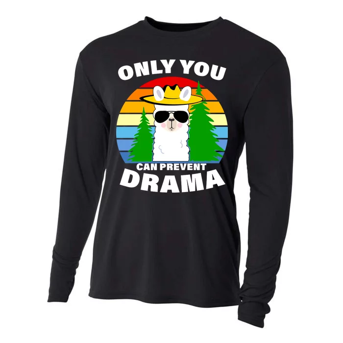 Only You Can Prevent Drama Llama Cooling Performance Long Sleeve Crew