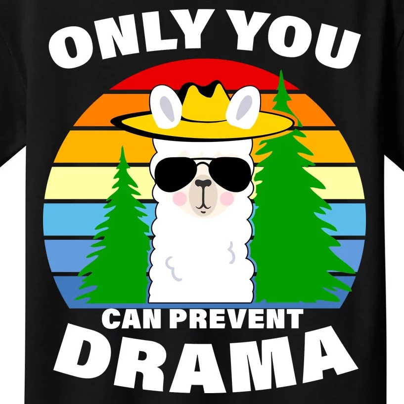 Only You Can Prevent Drama Llama Kids T-Shirt