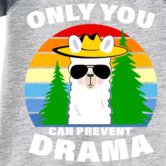 Only You Can Prevent Drama Llama Infant Baby Jersey Bodysuit