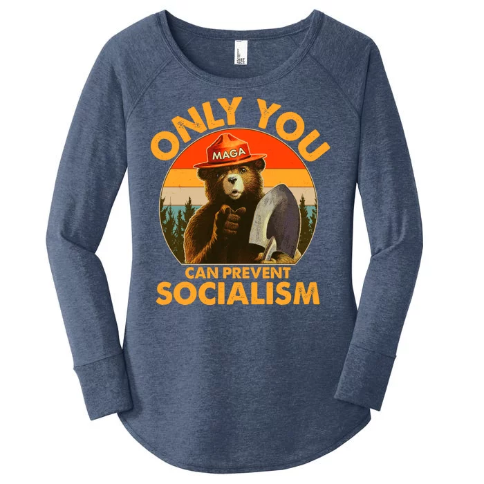 Only You Can Prevent Socialism Vintage Women's Perfect Tri Tunic Long Sleeve Shirt