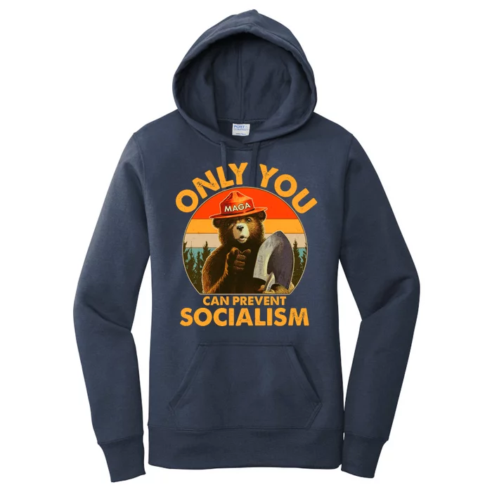 Only You Can Prevent Socialism Vintage Women's Pullover Hoodie