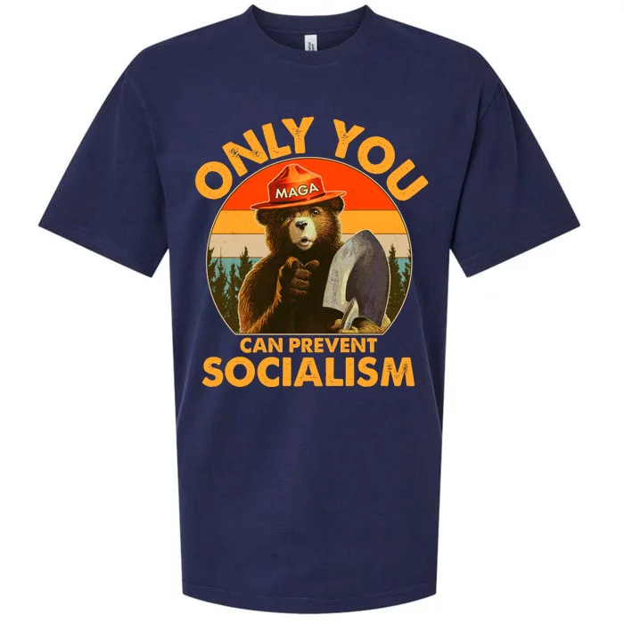 Only You Can Prevent Socialism Vintage Sueded Cloud Jersey T-Shirt