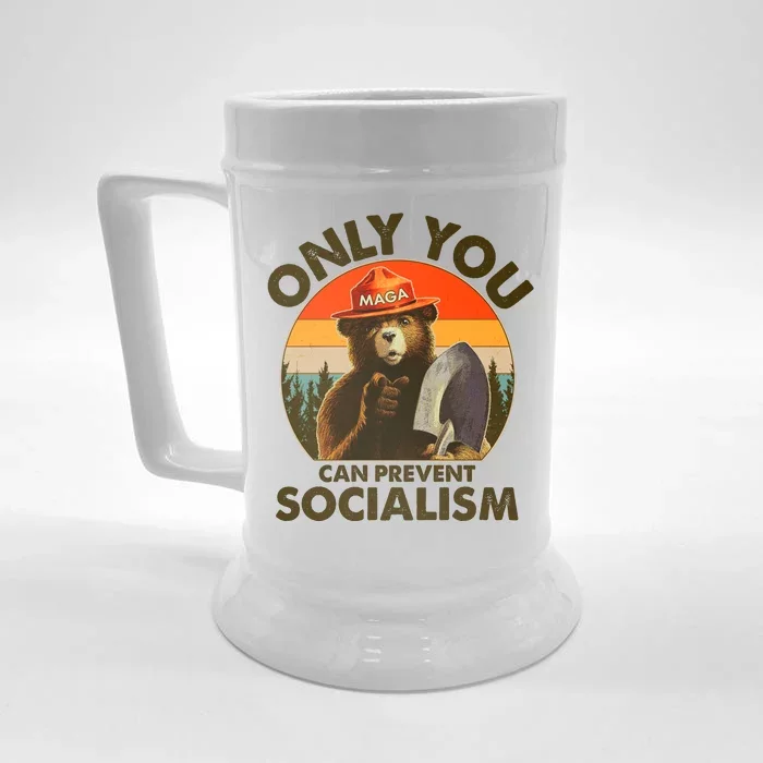 Only You Can Prevent Socialism Vintage Front & Back Beer Stein