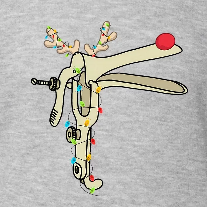 Obgyn Nurse Merry Christmas Reindeer Speculum Xmas Lights Toddler Sweatshirt