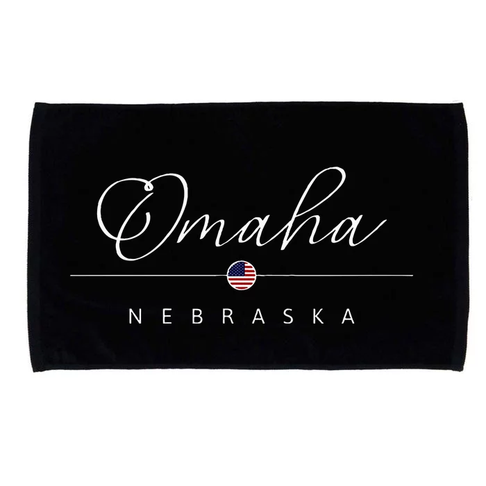 Omaha Nebraska Ne On Omaha Microfiber Hand Towel