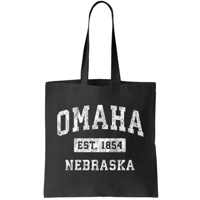 Omaha Nebraska Ne Vintage Established Sports Tote Bag