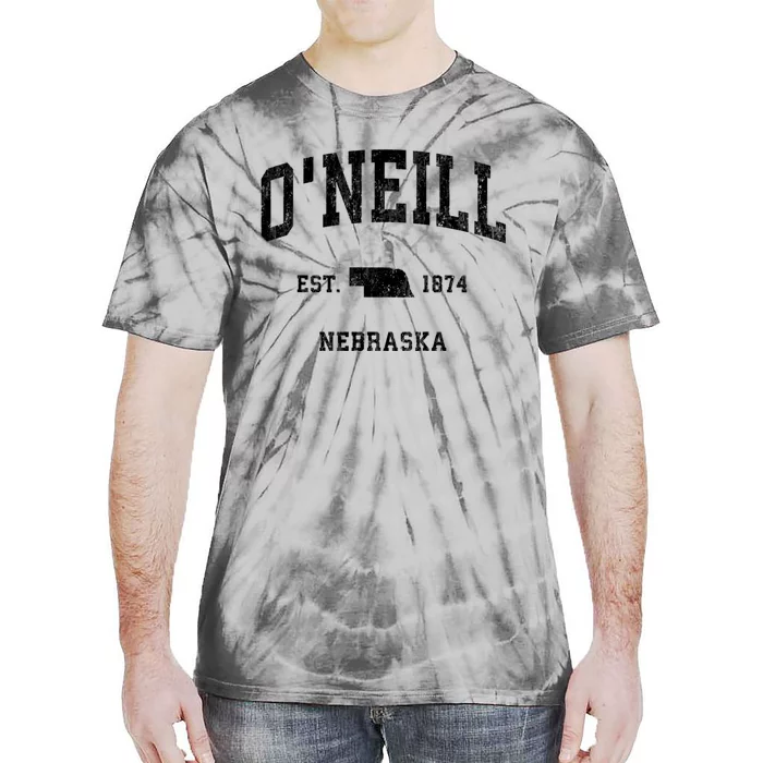 ONeill Nebraska Ne Vintage Athletic Tie-Dye T-Shirt