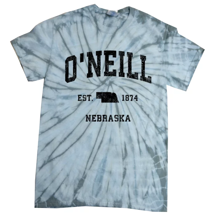 ONeill Nebraska Ne Vintage Athletic Tie-Dye T-Shirt