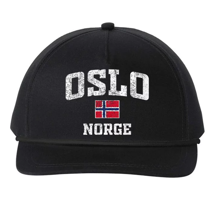 Oslo Norge Norway Snapback Five-Panel Rope Hat