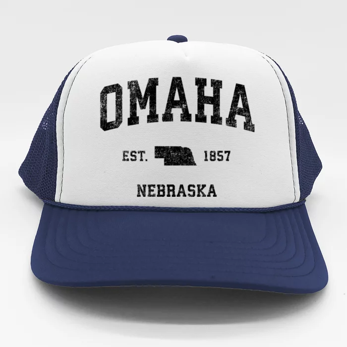 Omaha Nebraska Ne Vintage Sports Trucker Hat