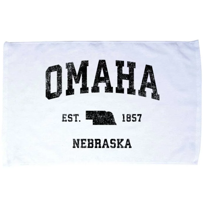 Omaha Nebraska Ne Vintage Sports Microfiber Hand Towel