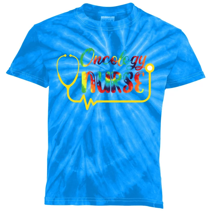 Oncology Nurse Oncologist Nurse Nursing School Gift Kids Tie-Dye T-Shirt