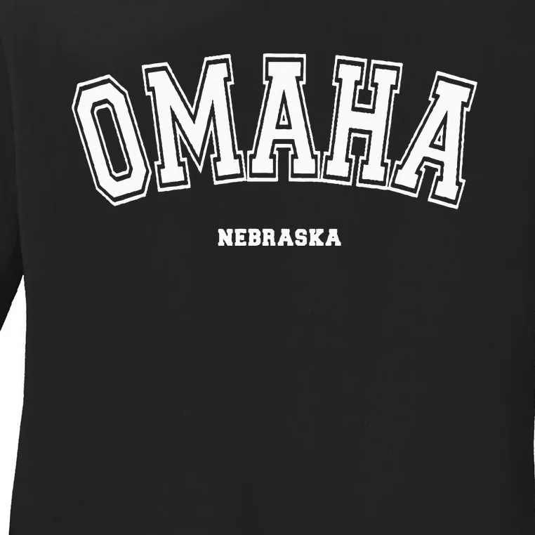 Omaha Nebraska Ladies Long Sleeve Shirt