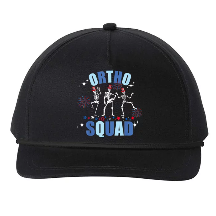 Ortho Nurse Ortho Squad Crew 4th Of July Snapback Five-Panel Rope Hat