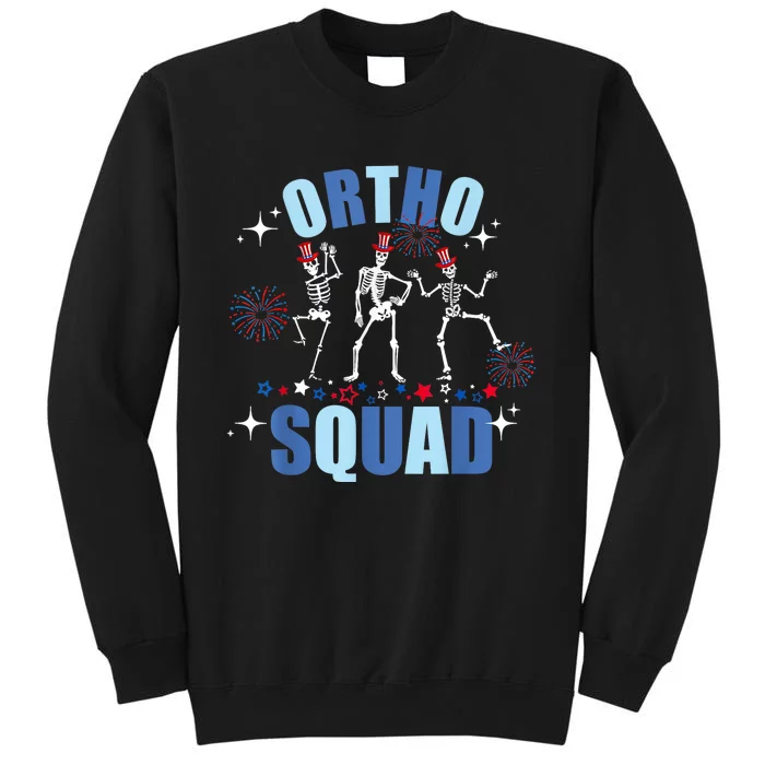 Ortho Nurse Ortho Squad Crew 4th Of July Tall Sweatshirt