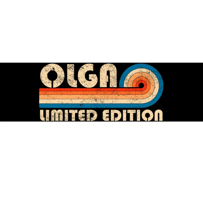 OLGA Name Personalized Funny Retro Vintage Birthday Premium Bumper Sticker