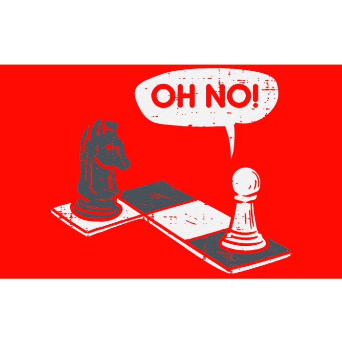 Oh No Pawn Knight Chess Game Player Master Bumper Sticker