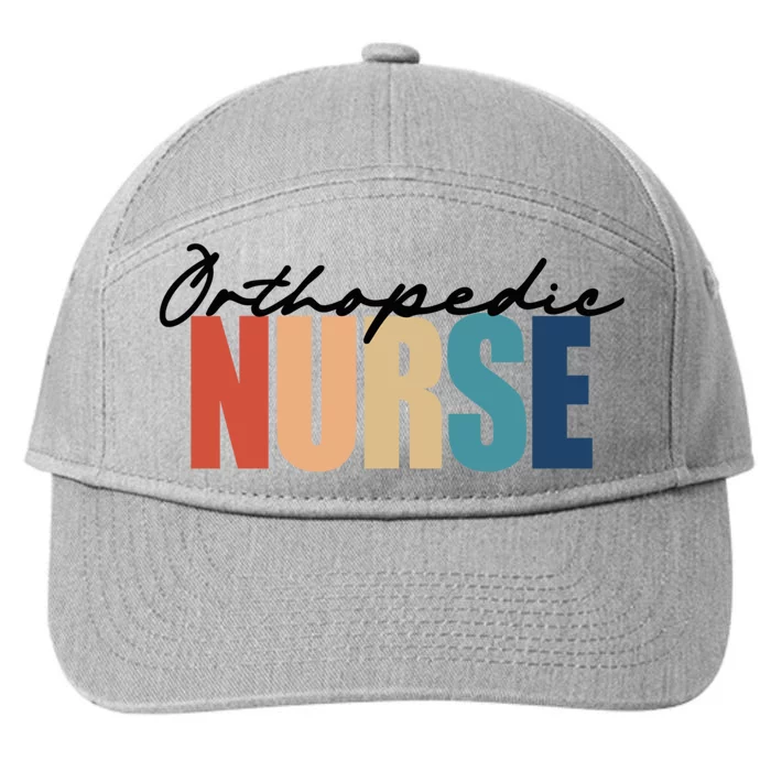 Orthopedic Nurse Rn Nursing Gift 7-Panel Snapback Hat