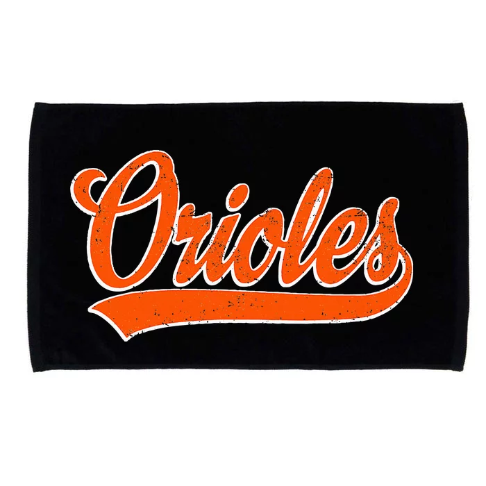 Orioles Name Retro Vintage Gift Microfiber Hand Towel