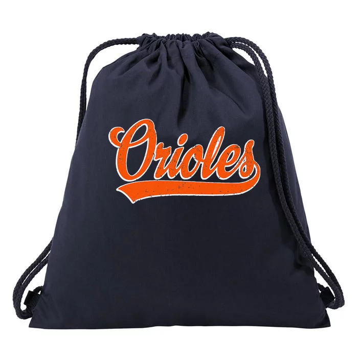 Orioles Name Retro Vintage Gift Drawstring Bag