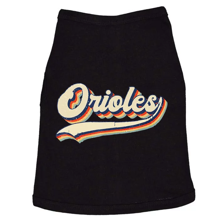 Orioles Name Retro Vintage Gift Doggie Tank