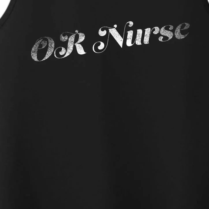 Or Nurse Retro Distressed Funny Gift Performance Tank