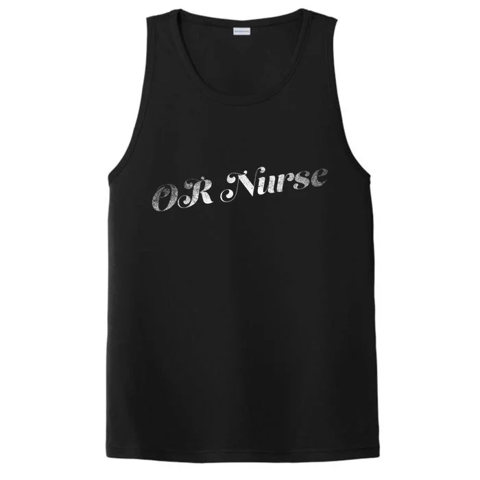 Or Nurse Retro Distressed Funny Gift Performance Tank