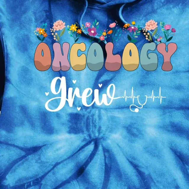 Oncology Nurse Squad Oncology Nurse Team Oncology Departt Cool Gift Tie Dye Hoodie