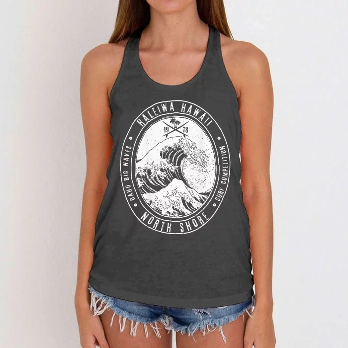 Oahu North Shore Surf Women's Knotted Racerback Tank