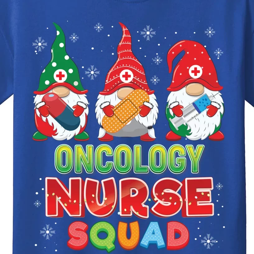 Oncology Nurse Squad Christmas Gnomes Ugly Sweater Gnome Gift Kids T-Shirt