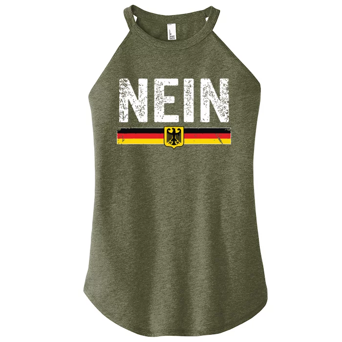 Oktoberfest Nein Shirts Vintage Germany Flag Women’s Perfect Tri Rocker Tank