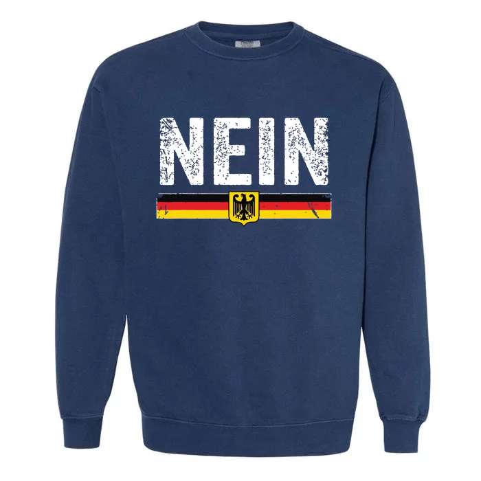 Oktoberfest Nein Shirts Vintage Germany Flag Garment-Dyed Sweatshirt