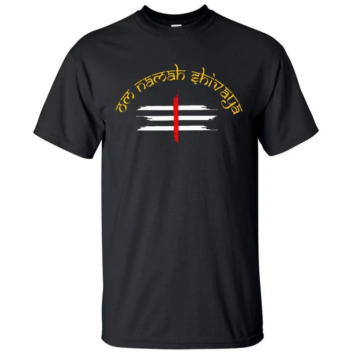 Om Namah Shivaya Tripundra Symbol Of Shiva Tall T-Shirt