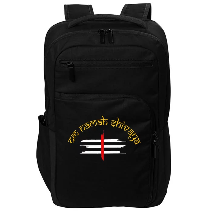 Om Namah Shivaya Tripundra Symbol Of Shiva Impact Tech Backpack