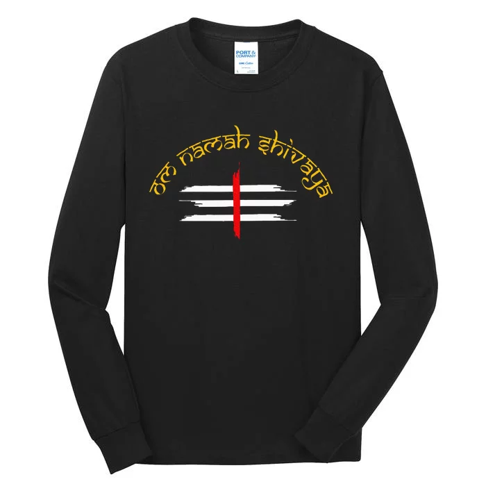 Om Namah Shivaya Tripundra Symbol Of Shiva Tall Long Sleeve T-Shirt