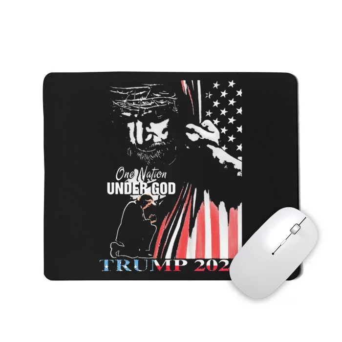 One Nation Under God Trump 2024 God Mousepad