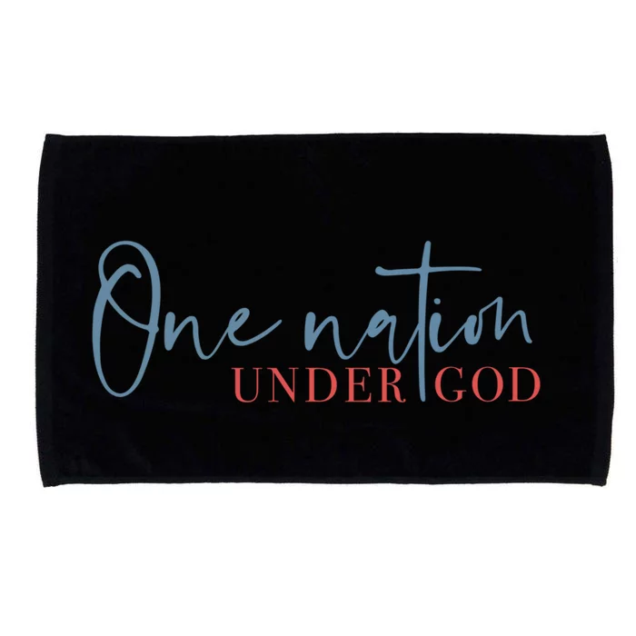 One Nation Under God American Cross Gift Microfiber Hand Towel