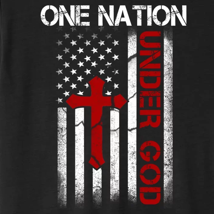 One Nation Under God American Christian Flag ChromaSoft Performance T-Shirt