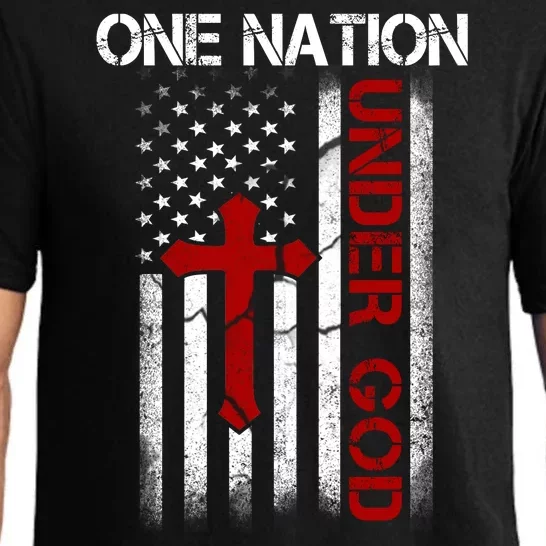 One Nation Under God American Christian Flag Pajama Set